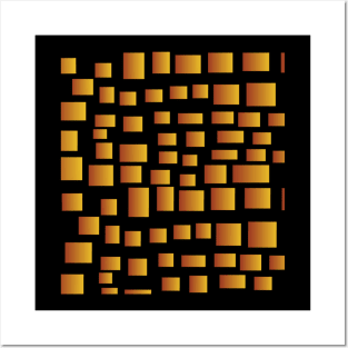 Gradient square pattern. Posters and Art